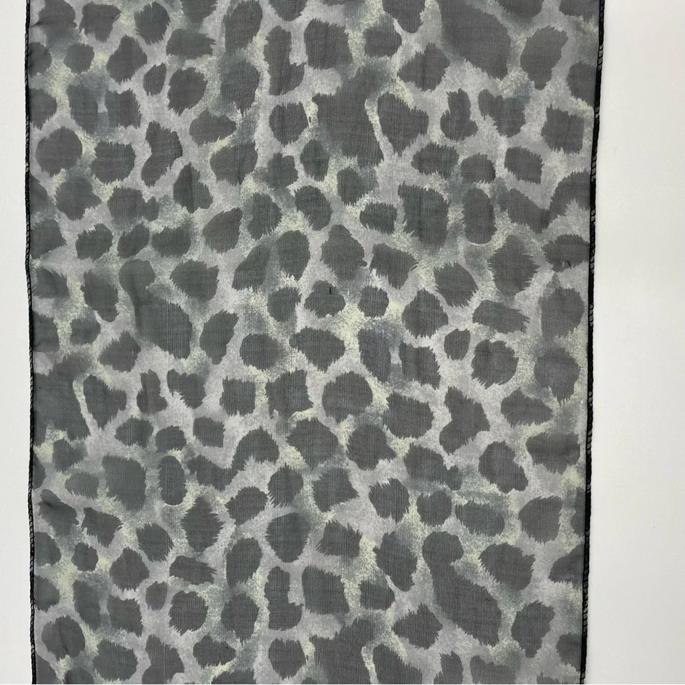 Vintage Animal Print Scarves Set of Three Leopard Zebra Tiger‎ Snake Blue Black